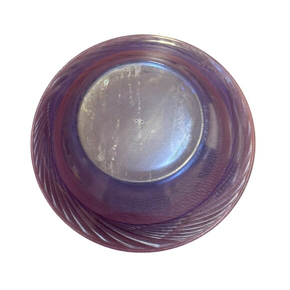 1960s Pyrex Festiva Cobalt Glass  Cereal Bowl With Swirl Rim - Picture 2 of 4